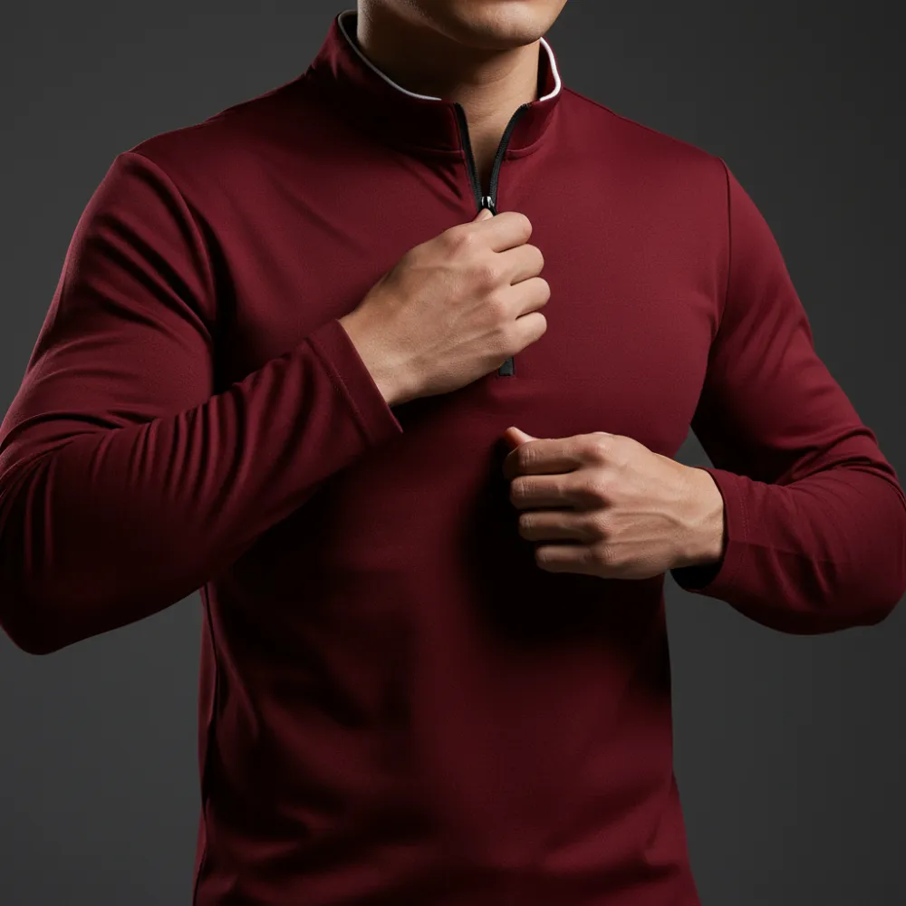 Half Zip Knit Pullover