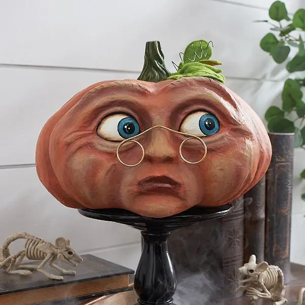 Halloween Pumpkin Outdoor Garden Decoration Ghost Party Pumpkin Six Weird Resin Crafts Ornaments