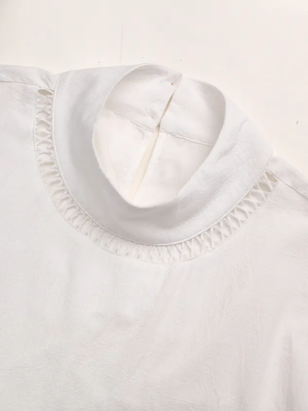 Cotton And Linen Lace Shirt