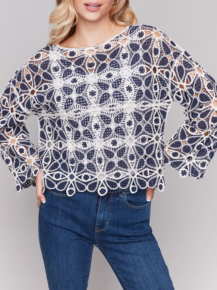 Elegant And High-End Art Pattern Women's Top