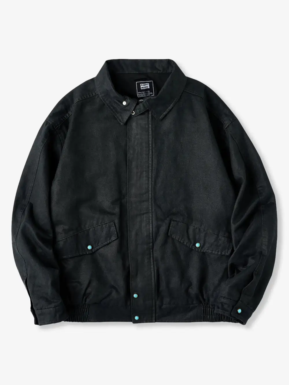 Men's Suede Texture Button Front Work Jacket