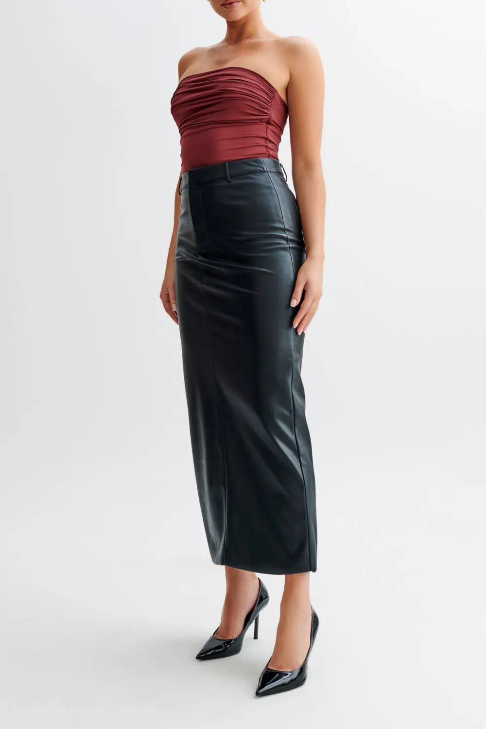 Recycled Nylon Ruched Bodysuit