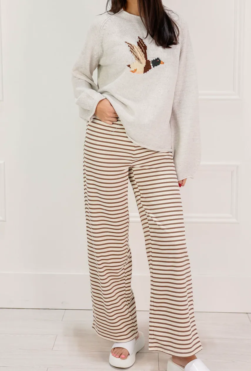 Polished Texture Pants Set