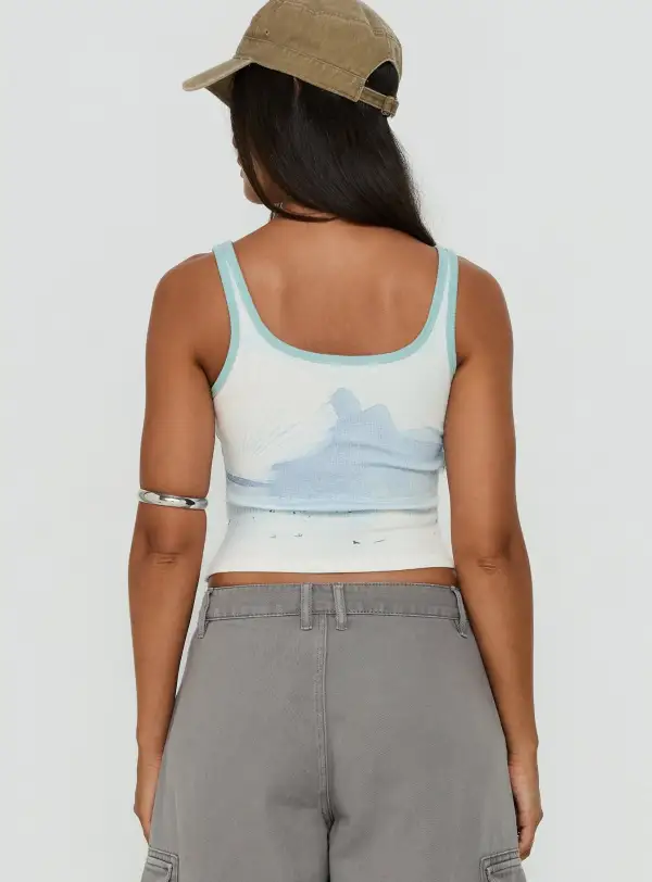 Everyday Square Neck Ribbed Cropped Tank Top
