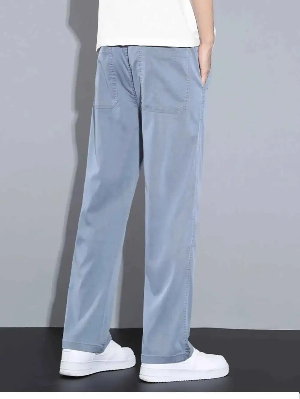 Casual Wide Leg Drawstring Pants