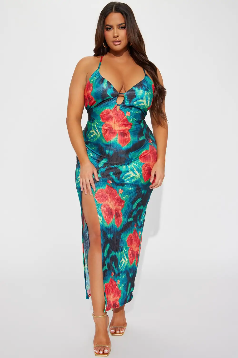 The Tropics Maxi Dress - Jade/Combo
