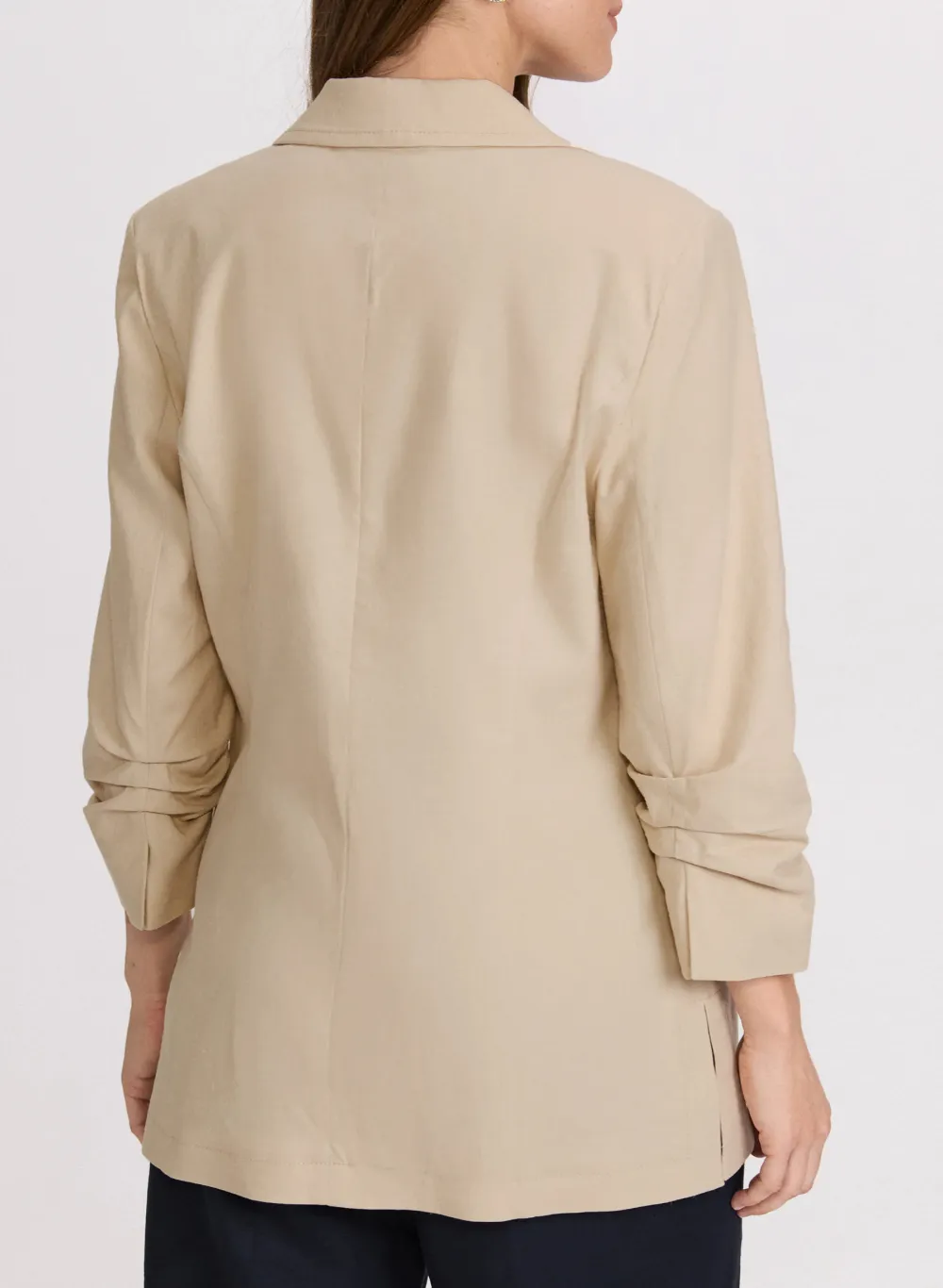 Simplified Linen Blazer