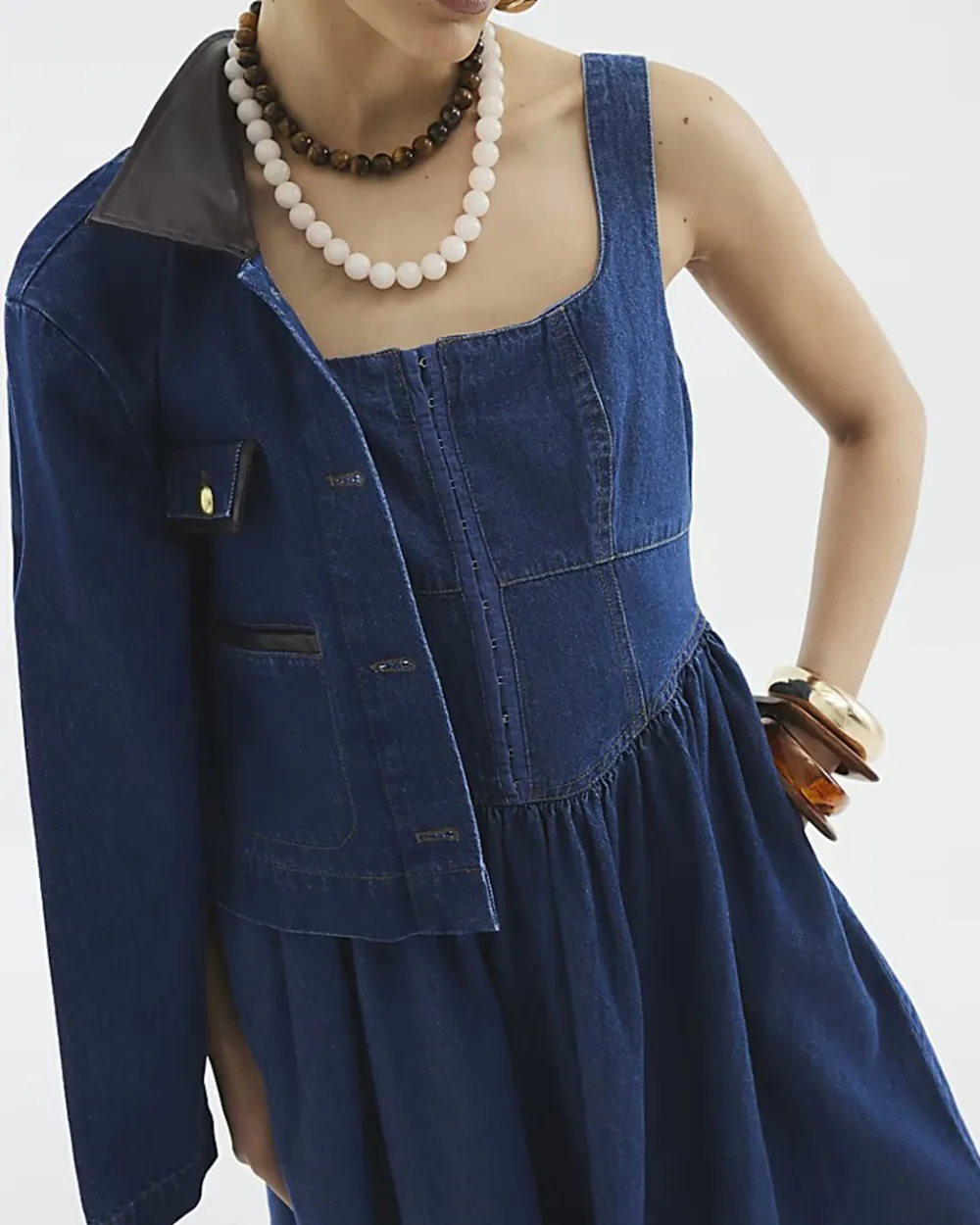 Pure Cotton Denim Dresses For Women