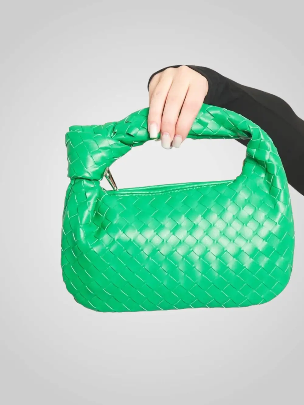 Woven Leather Handbag