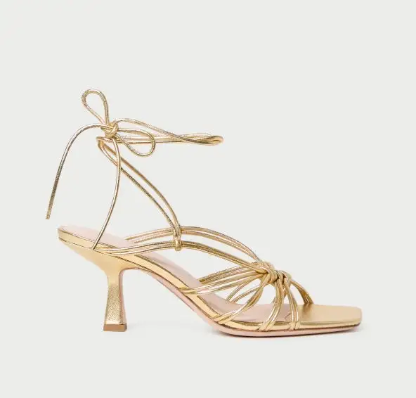 Lace Strappy Slip On Sandals