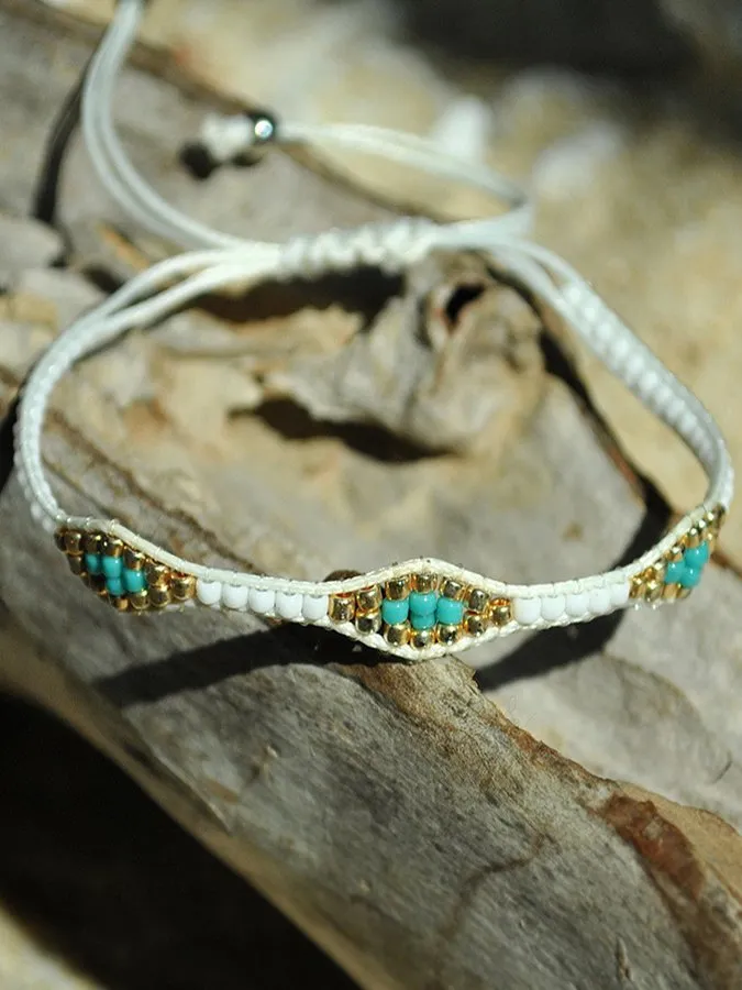 Women's Boho Hand Braided Adjustable Bracelet