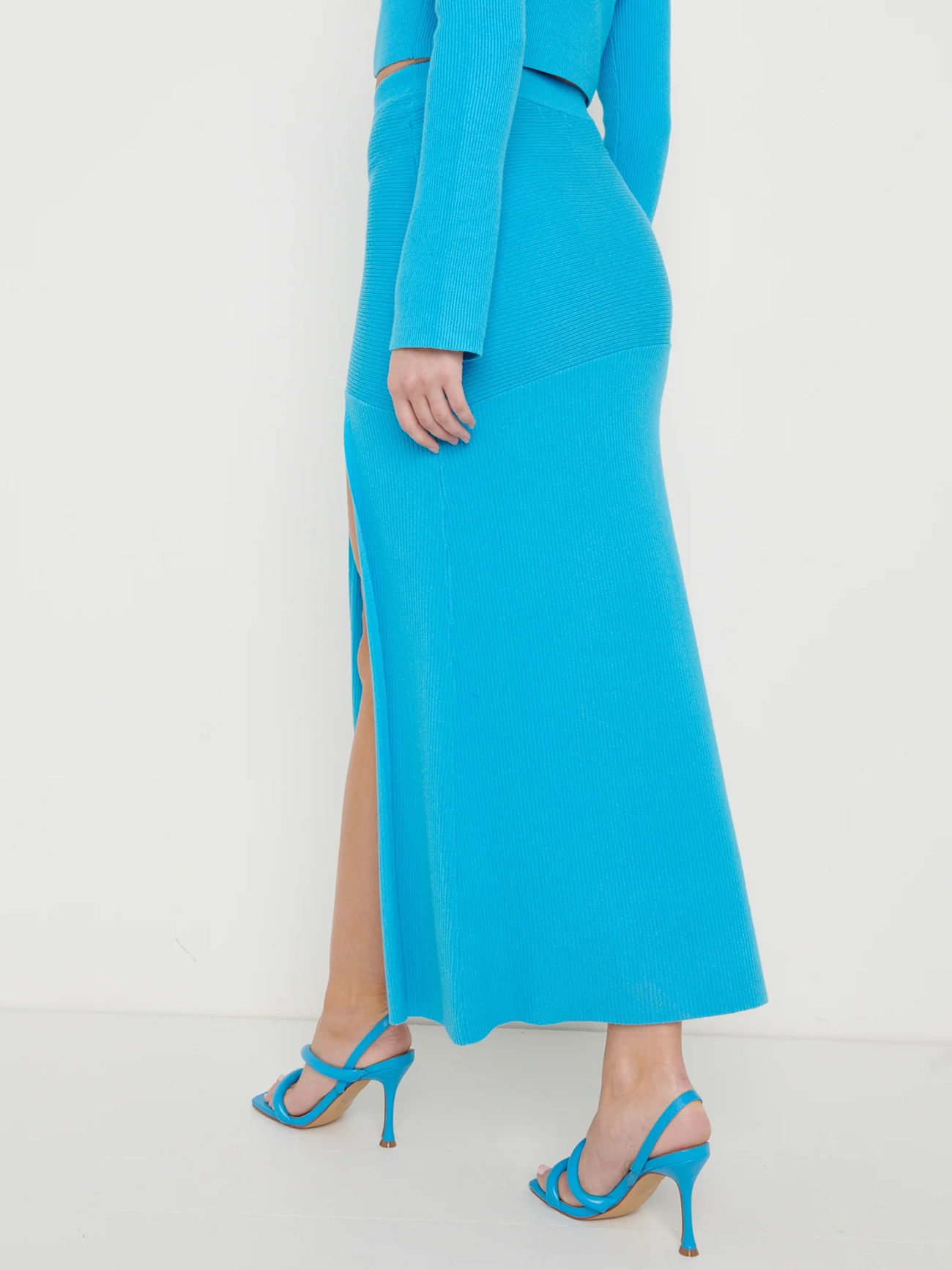 Asymmetric Knit Skirt
