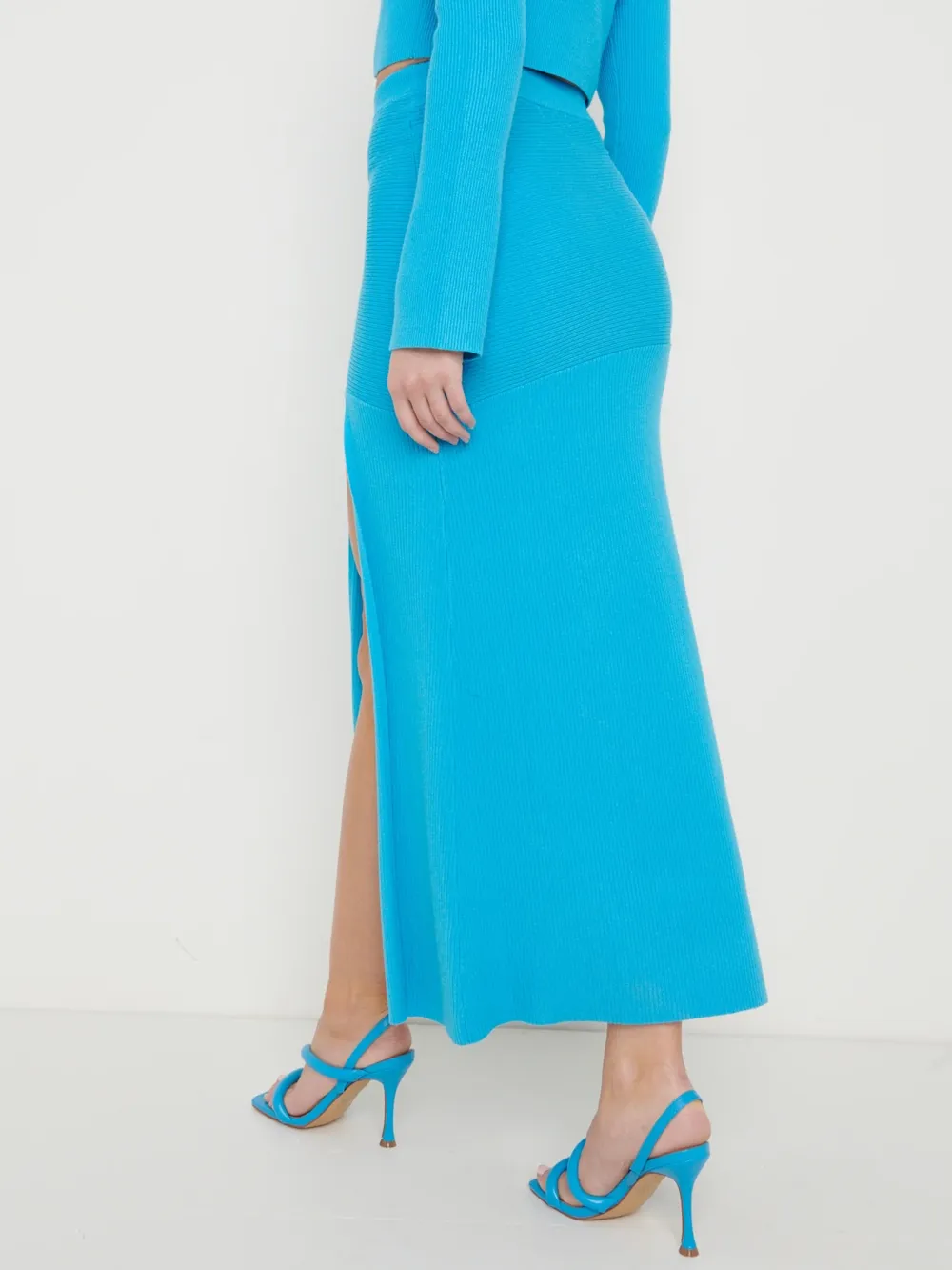 Asymmetric Knit Skirt