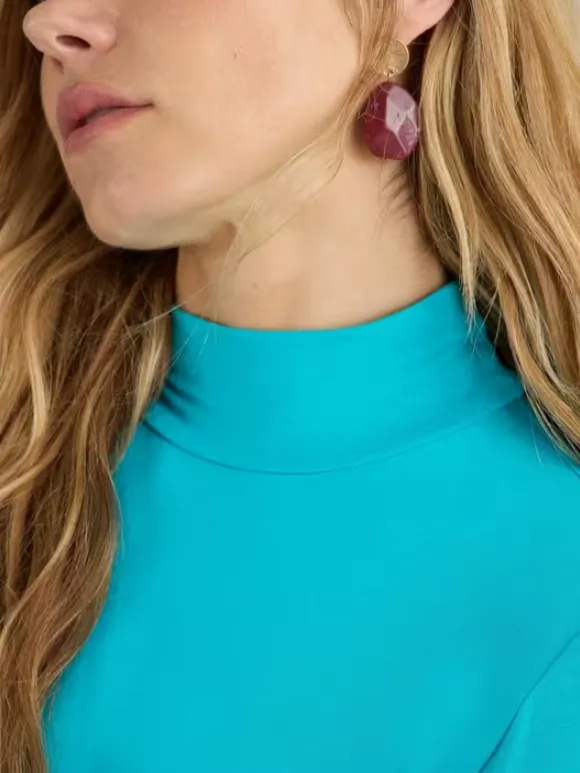 Slight Stretch Turtle Neck T-Shirt