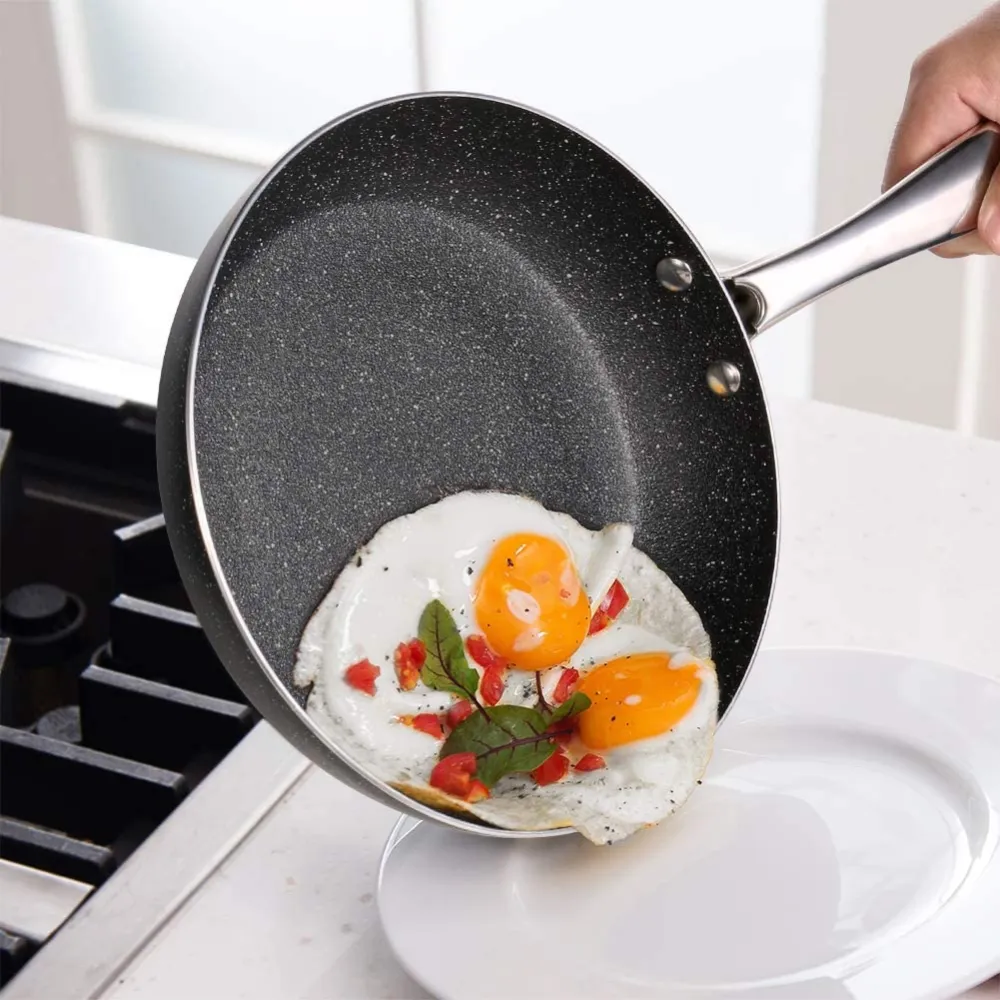 (Store Closing Sale) Frying Pan 9.5 Inch, Stone-Derived Nonstick Coating Skillets