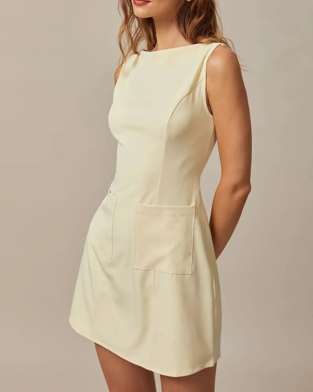 Slight Stretch Champagne Dress