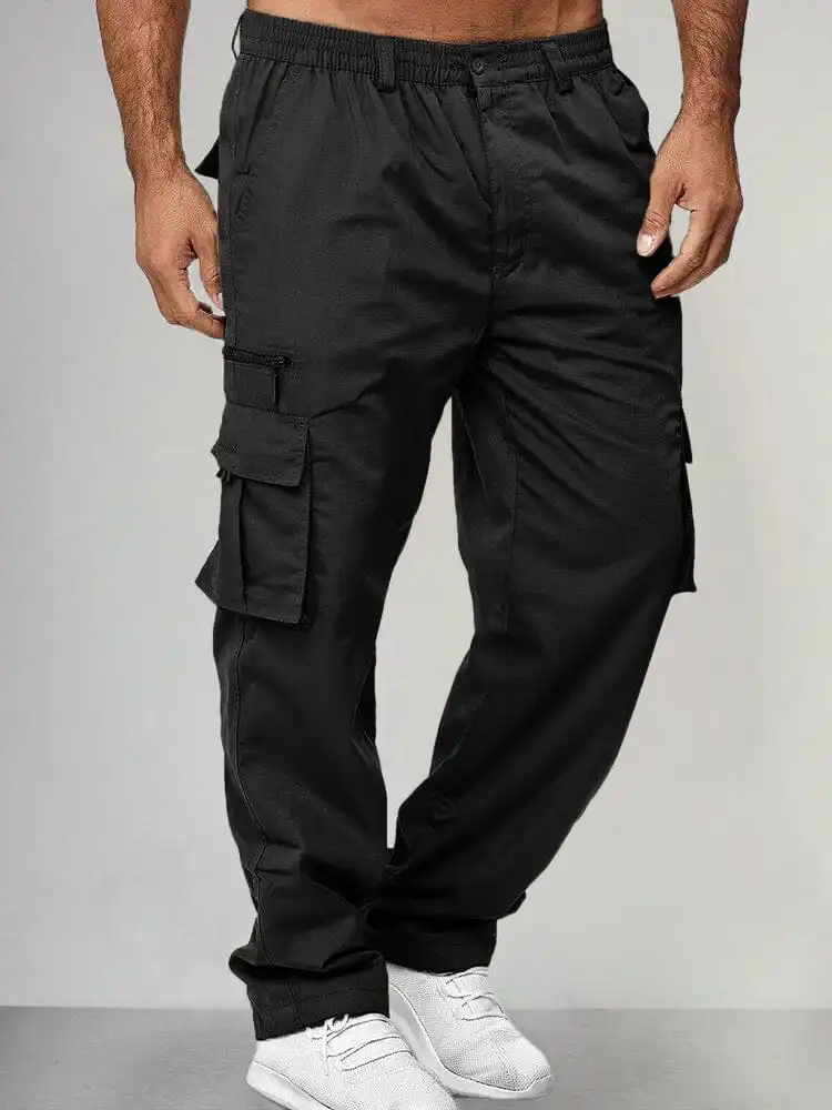 Structured Cargo Pocket Cargo Pants