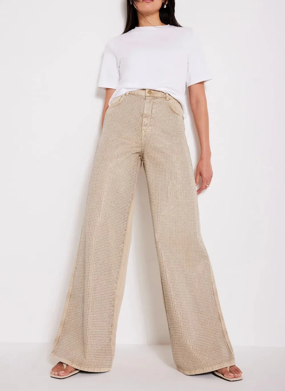 Casual Style Neutra Wide Leg Jeans