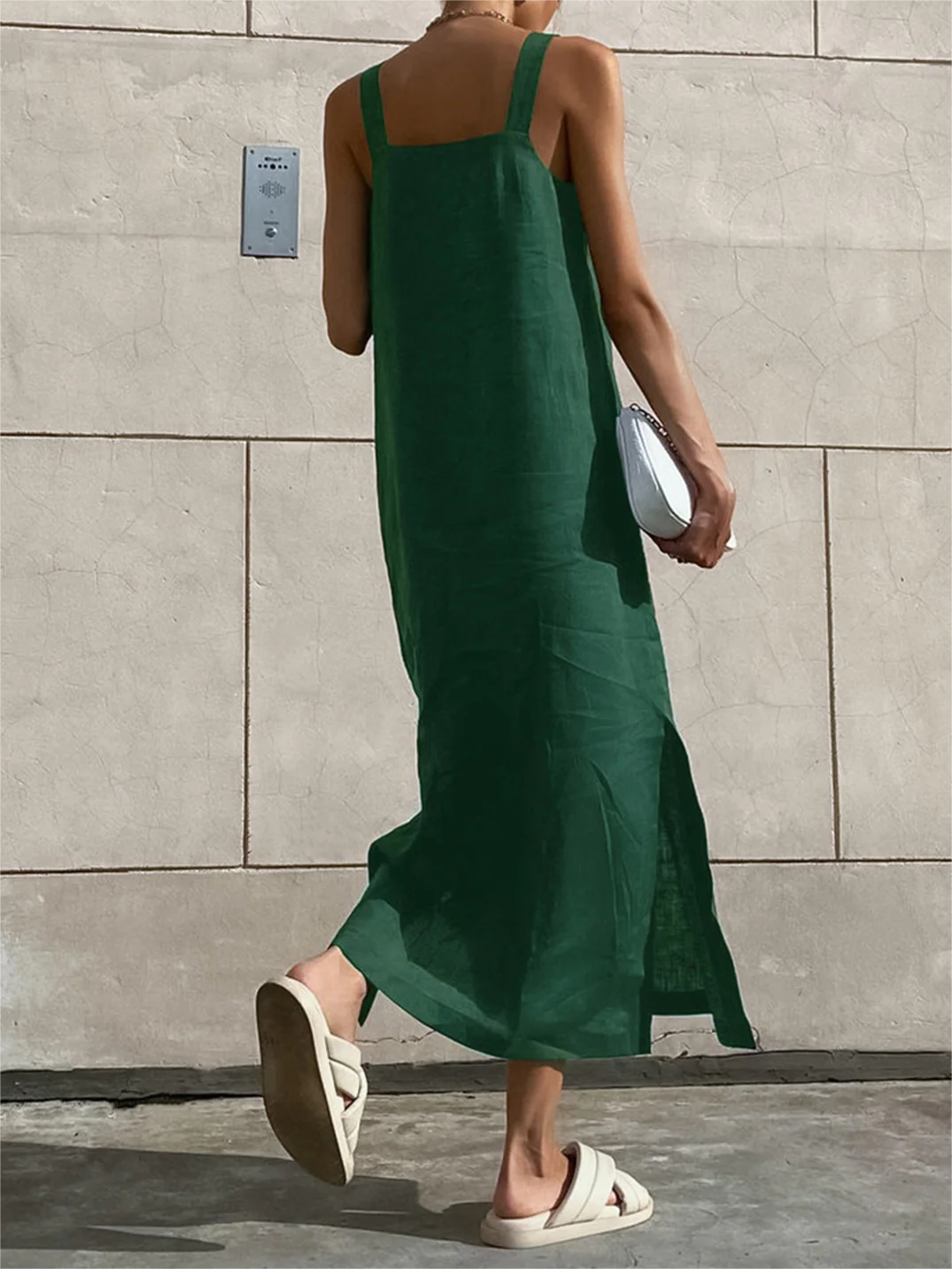 Minimalism Cotton Cami Long Dress