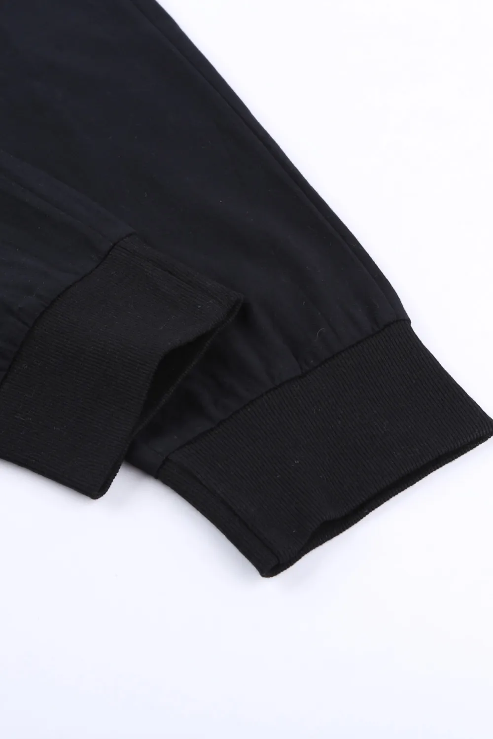 Black Causal Pockets Pants