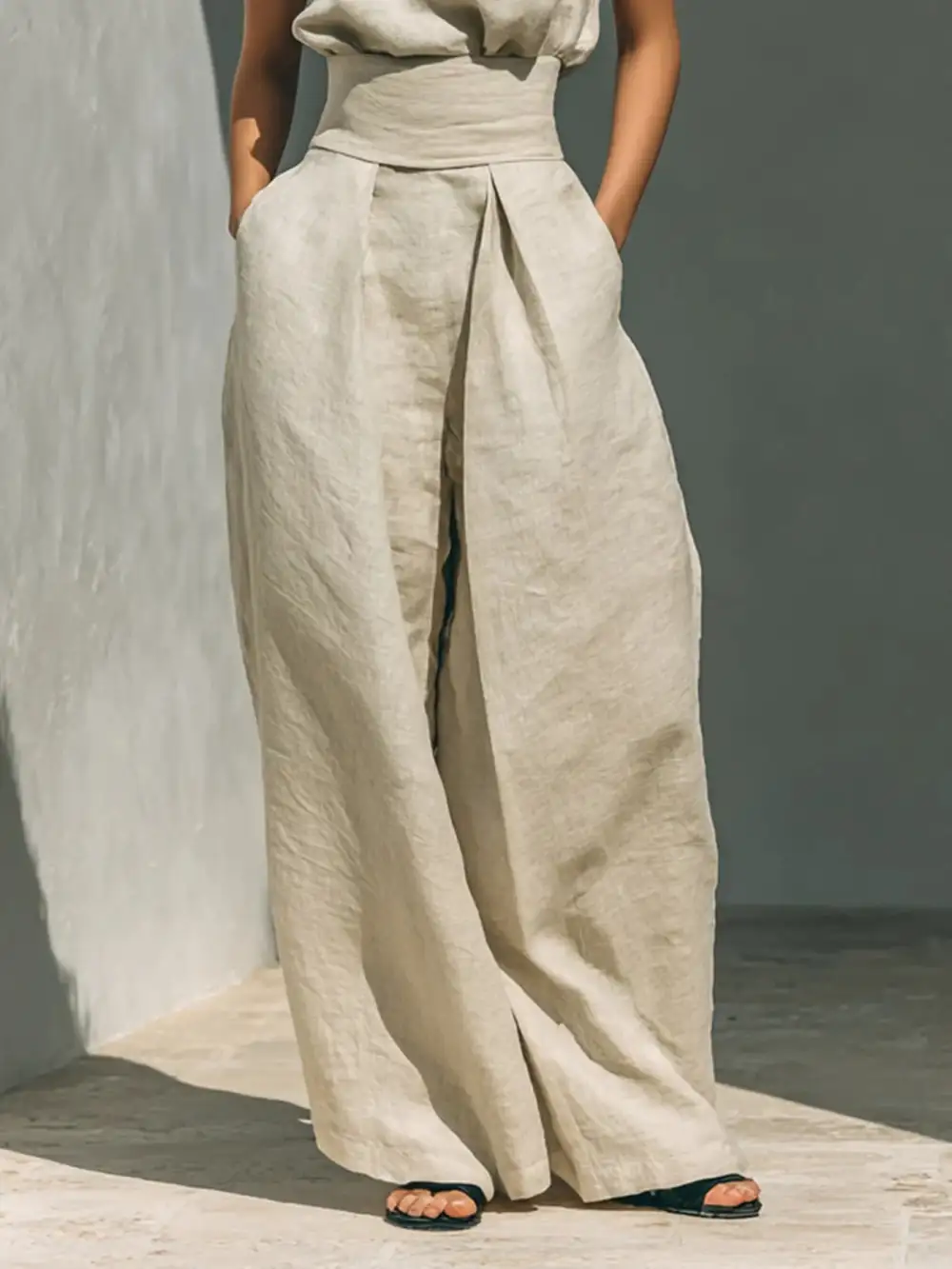 Sleeveless Turtleneck Jumpsuit