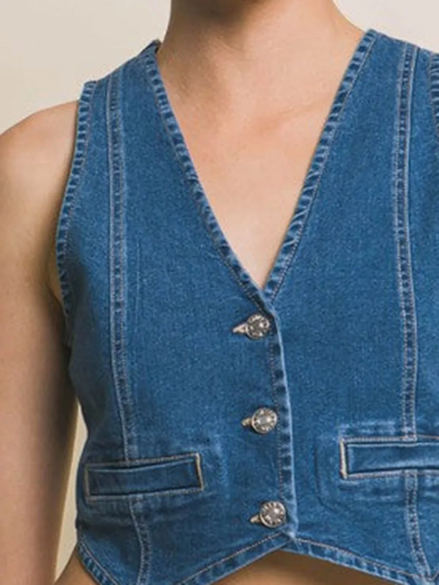 Casual Denim Vest