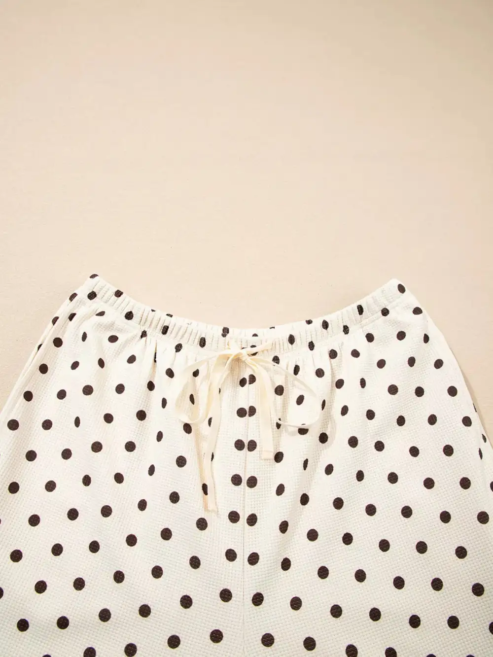 Drawstring Polka Jumpsuit