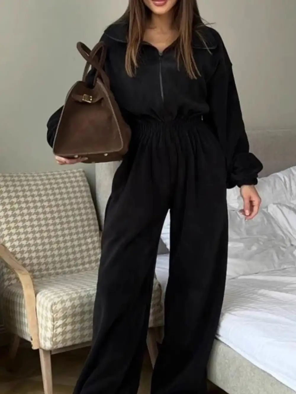 Everyday Zip Front Jumpsuit