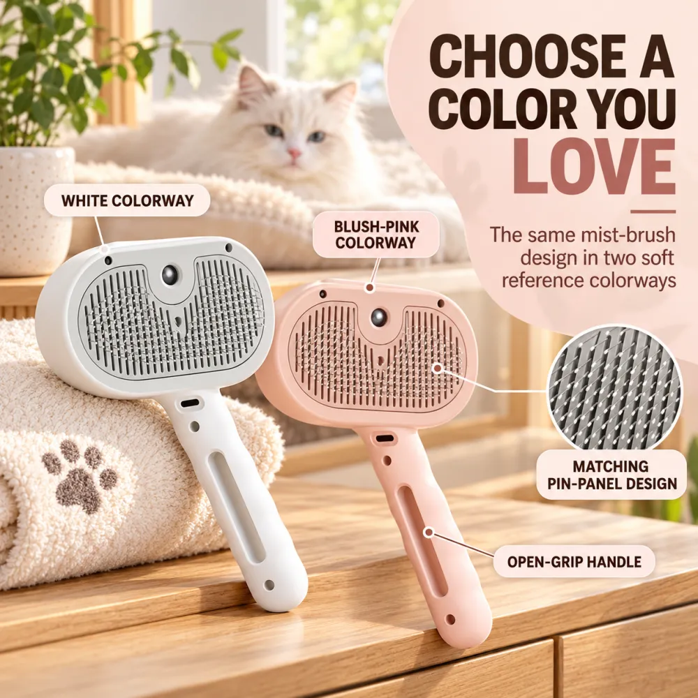 Pet Comb Spray Comb Cat Pet Supplies Anti-Flying Hair Needle Comb Pet Hair Groomer Cat Brush