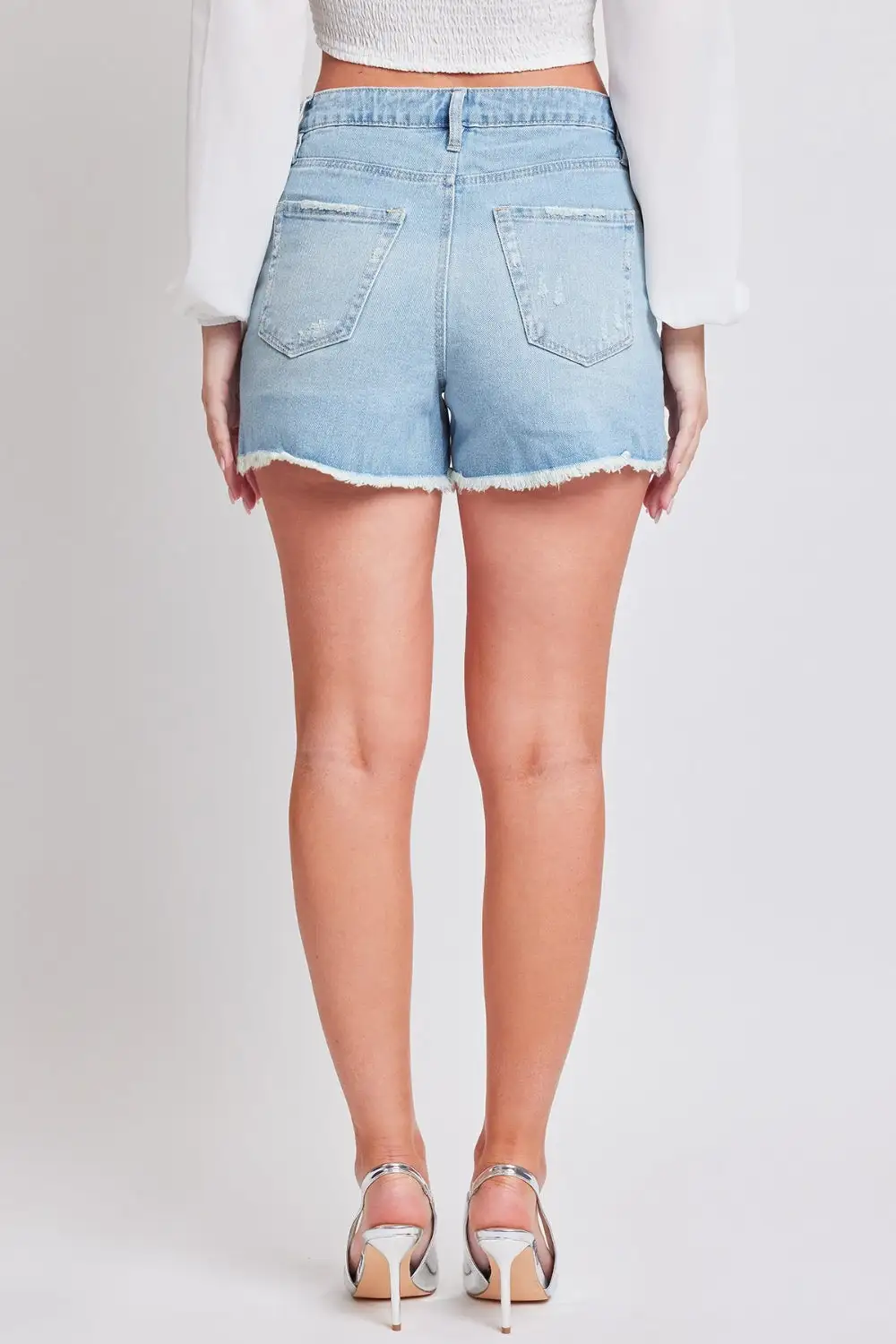 Streetwear Frayed Hem Shorts