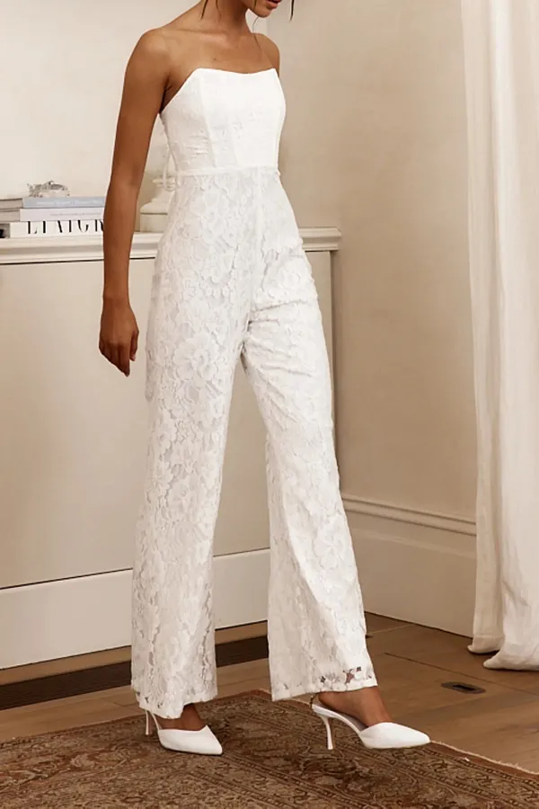 Fashion Lace Printed Women's Jumpsuit