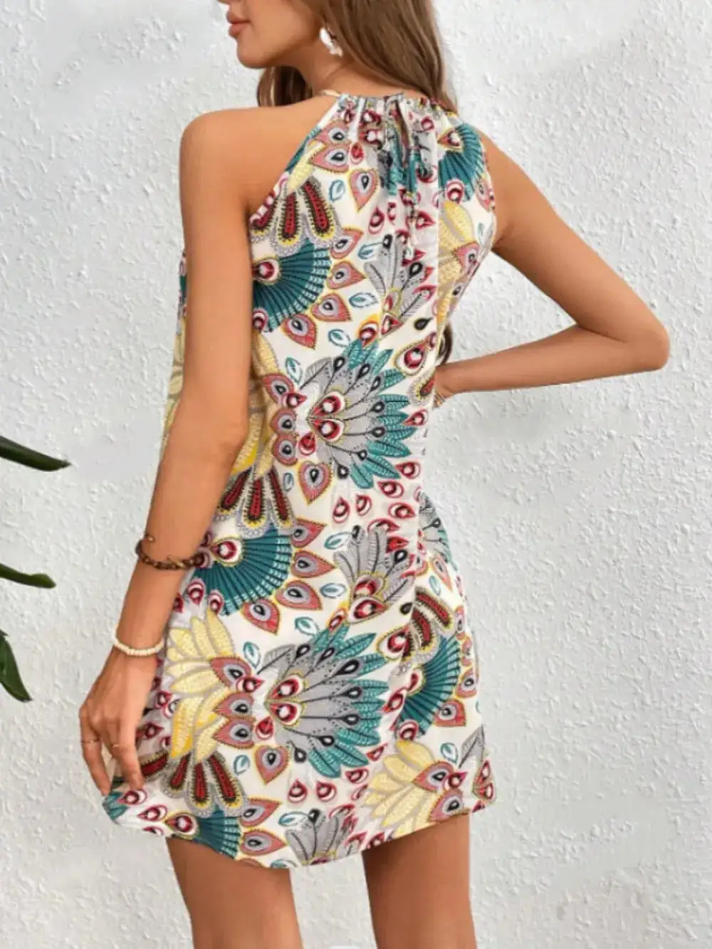 Soft Mini Printed Dress