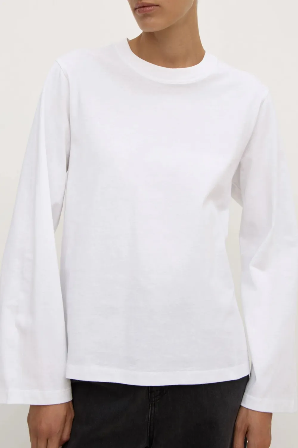 Ribbed Collar Women's T-Shirt