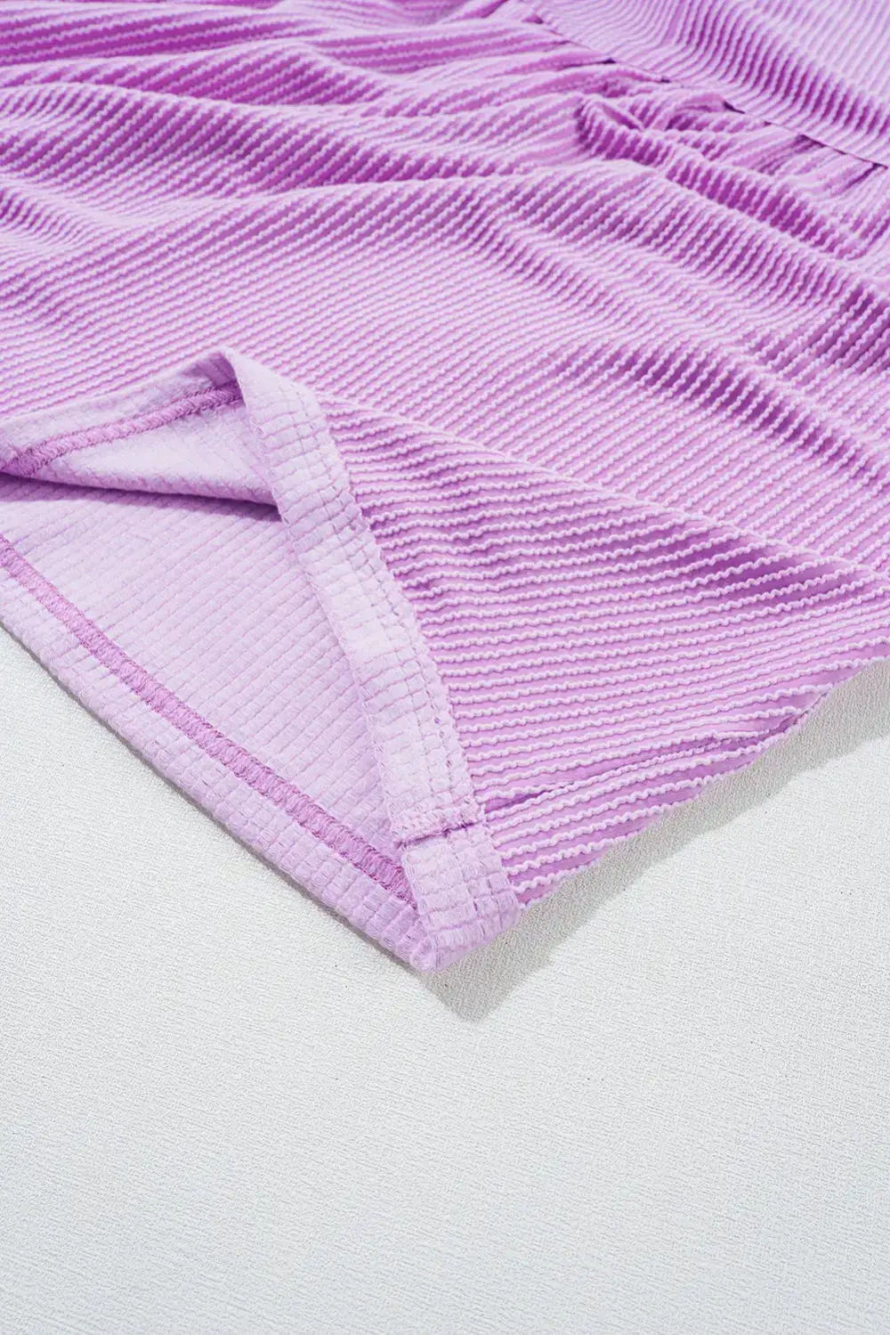 V-Neck Turn-down Collar Blouse