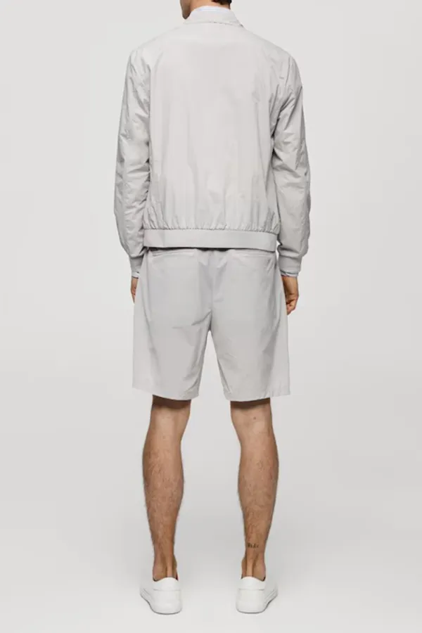 Water Repellent Bomber Jacket