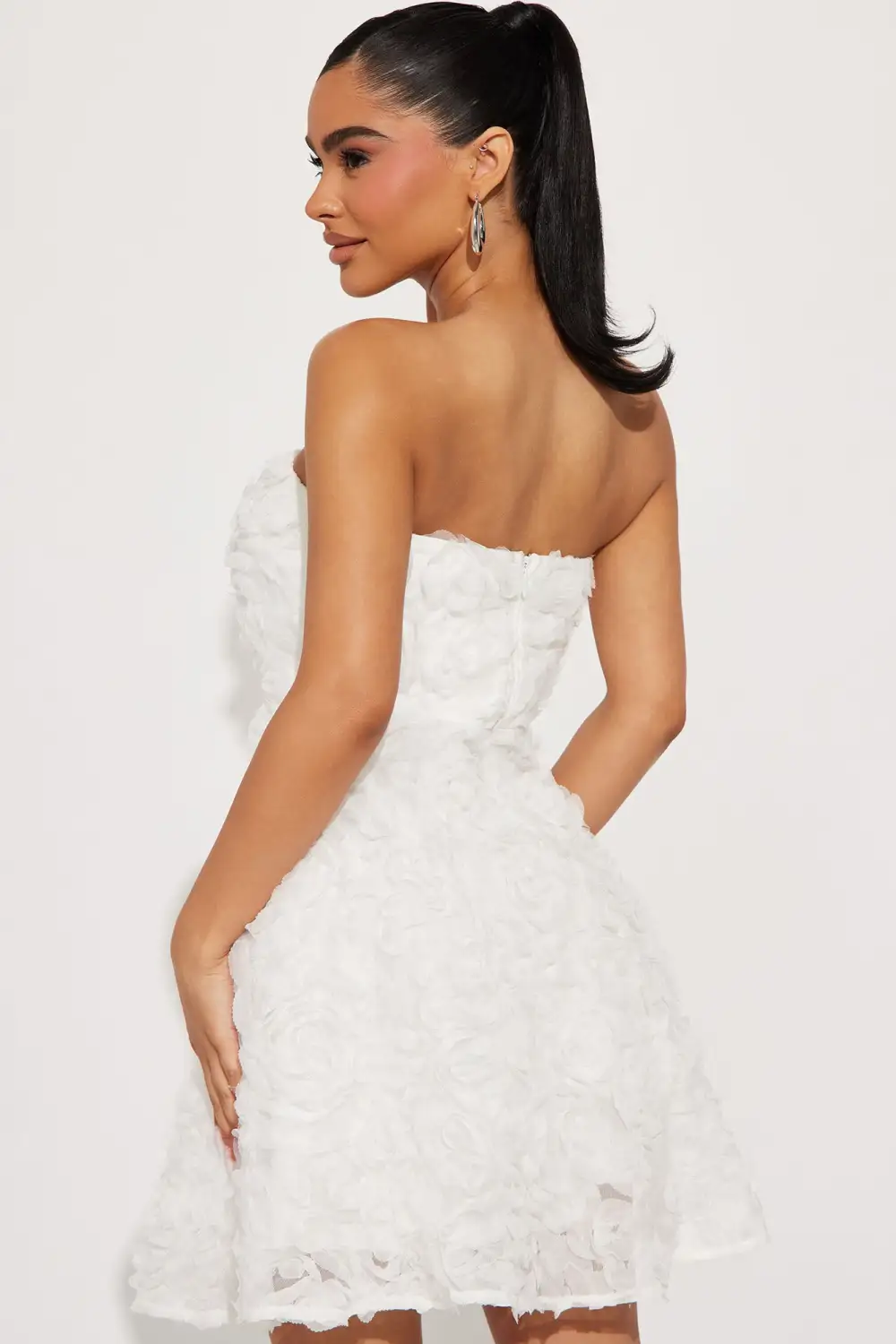 Garden Goddess Mini Dress - White