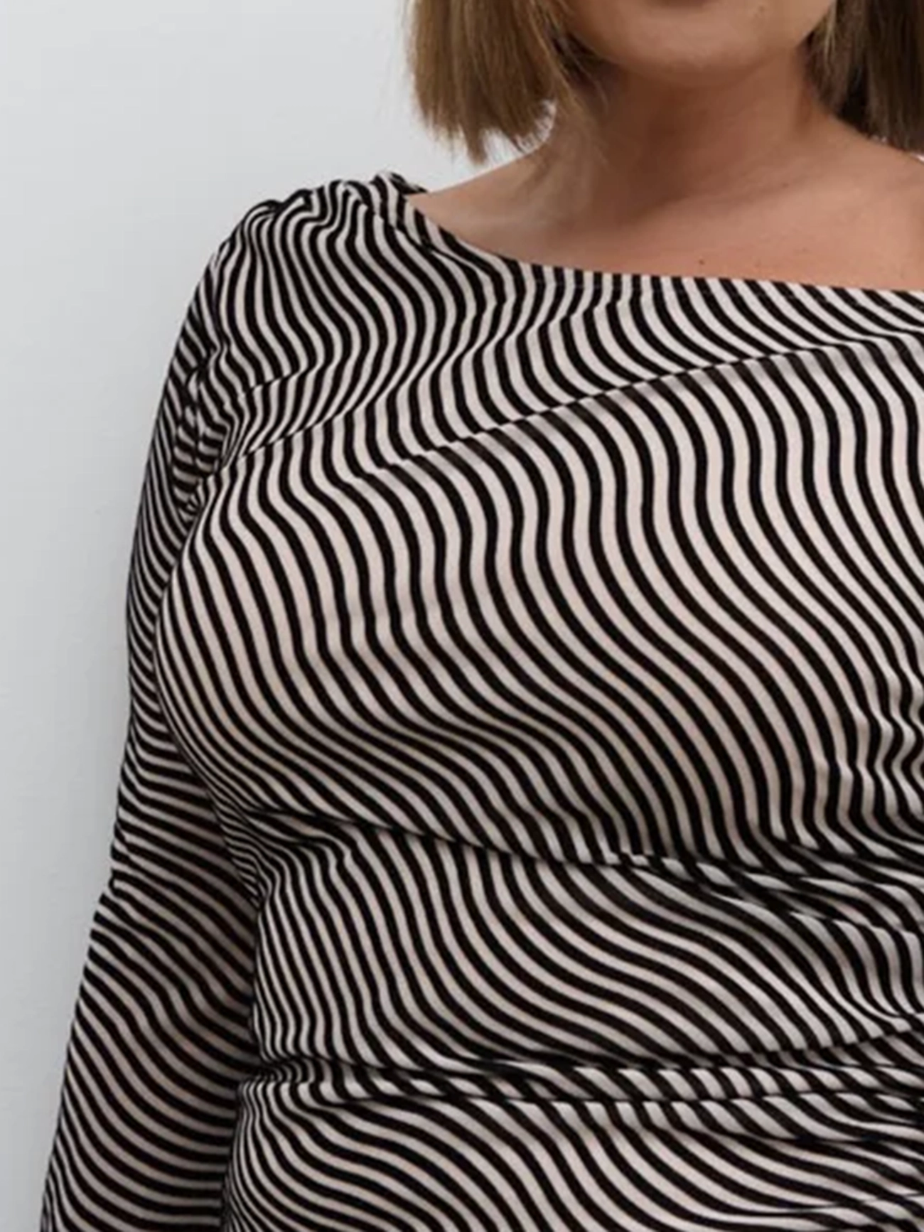Asymmetric Knot Midi Dress Curve