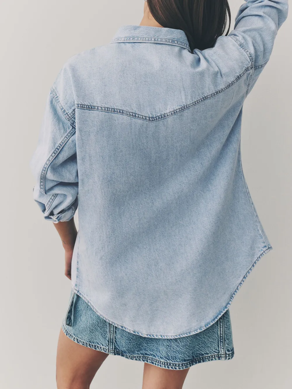Oversize Denim 100% Cotton Shirt