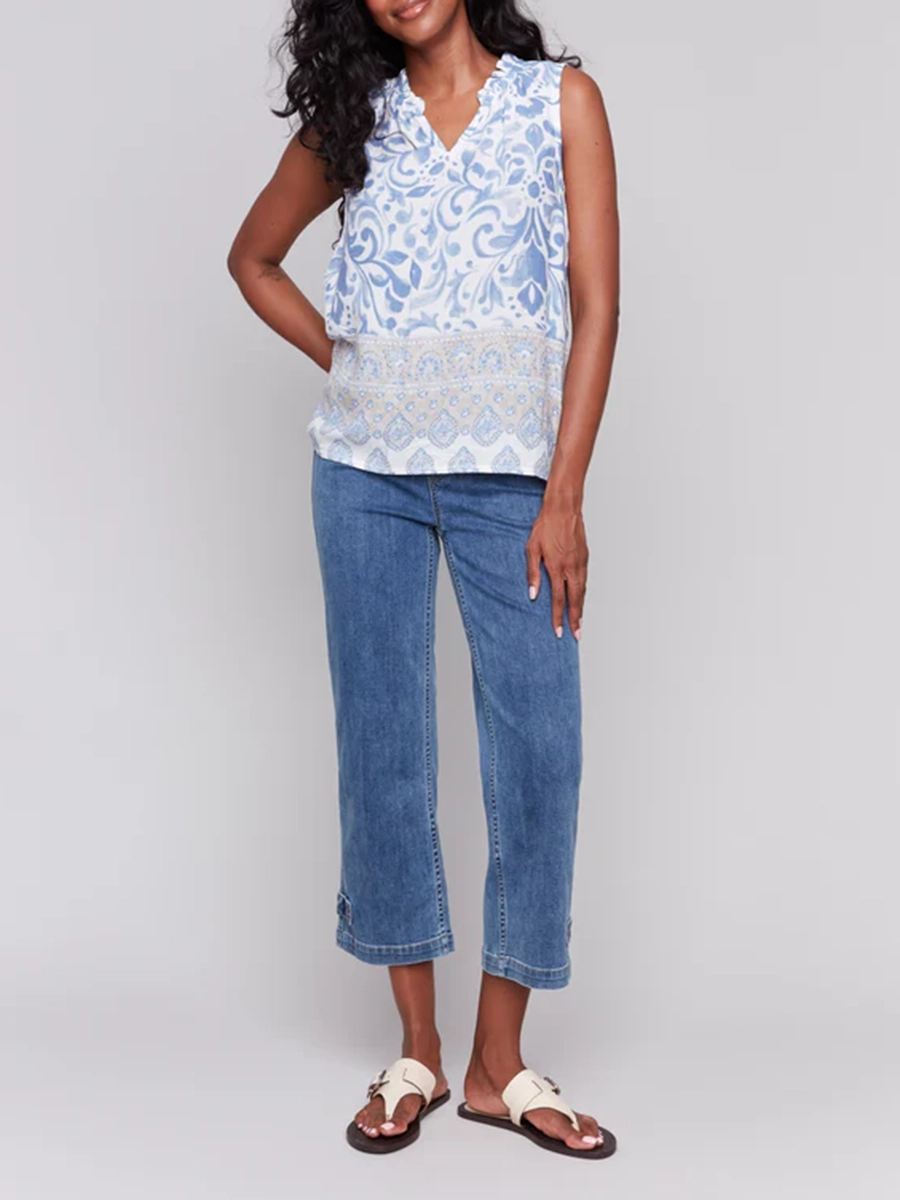 Soft And Comfortable Retro Pattern Women's Vest