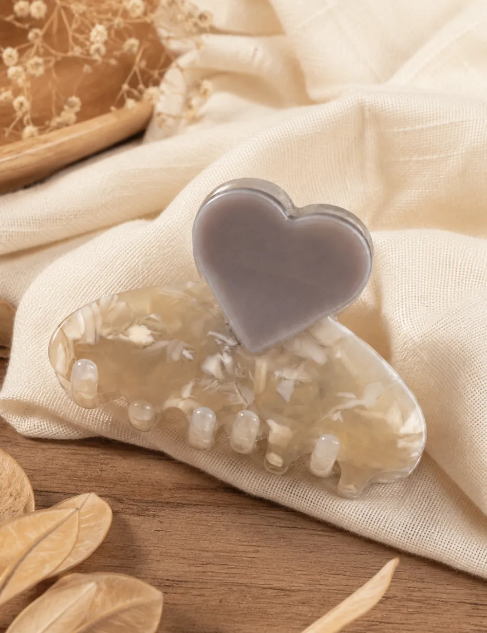 Classic Heart Shape Mini Hair Clip