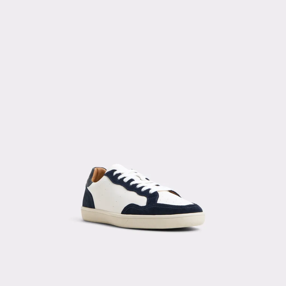 Bone Color Block Casual Style Lace Up Low Top Sneaker