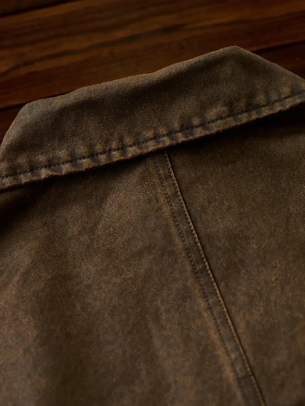 Men's Suede Texture Button Front Work Jacket