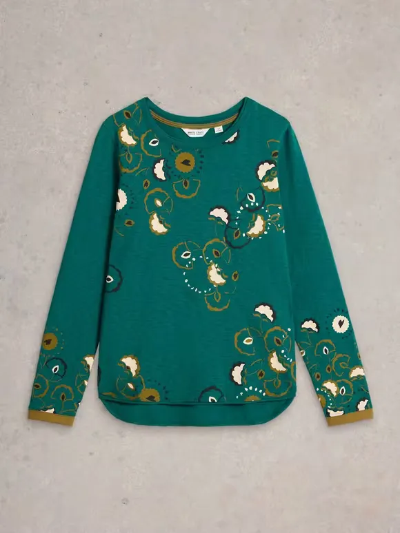 Crew Neck Art Graphic T-Shirt