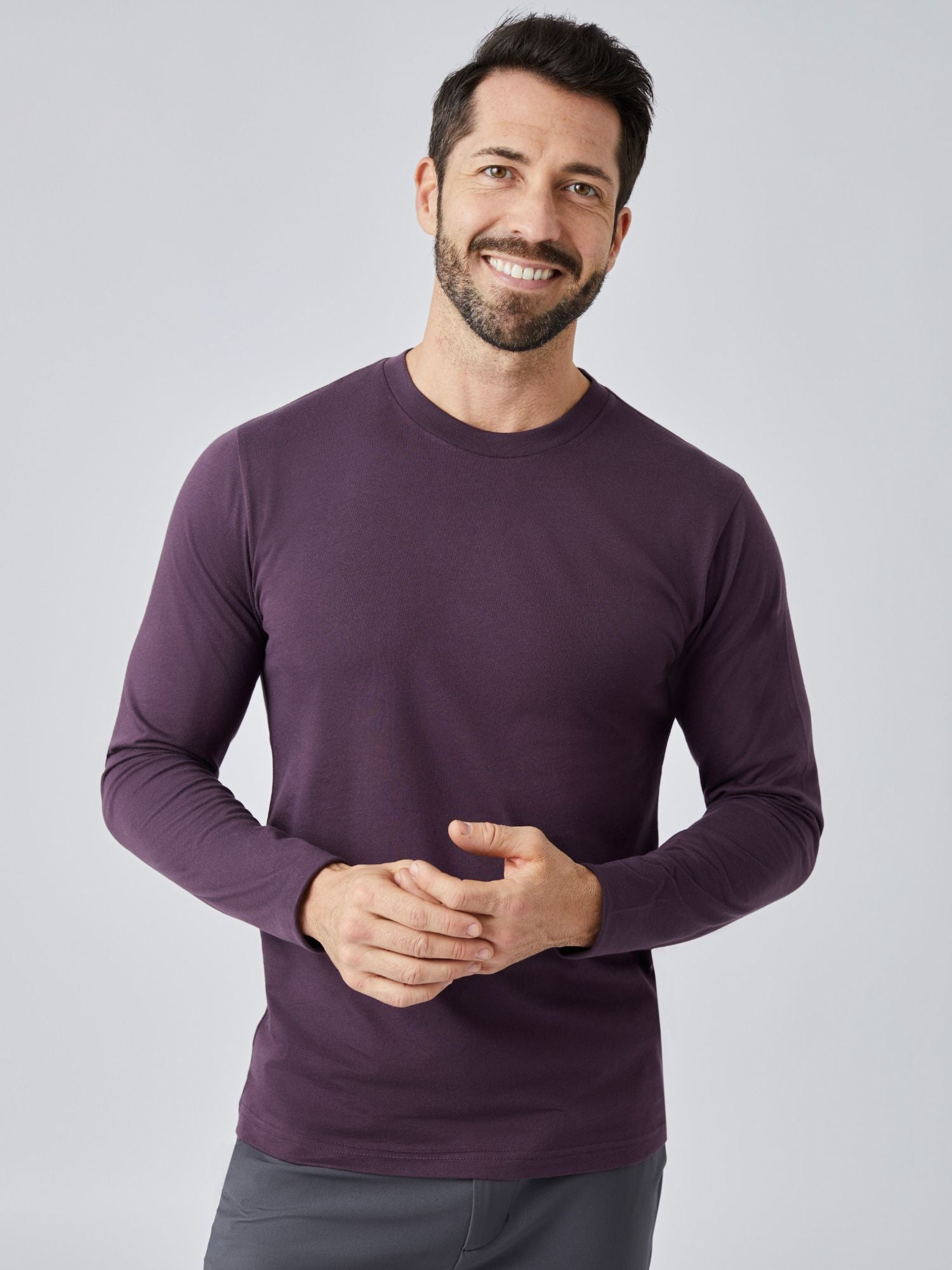 Nordic Purple Long Sleeve Crew Neck