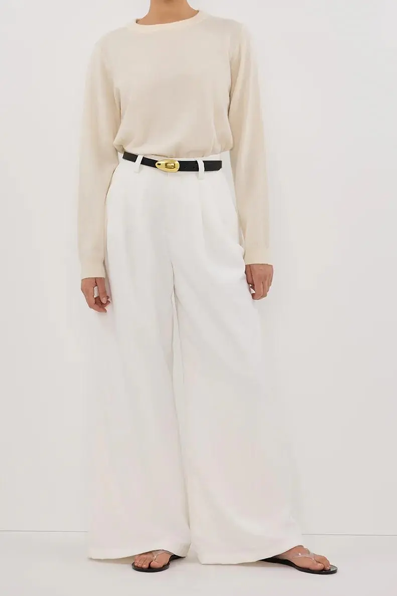 CREAM CASHMERE KNIT JUMPER