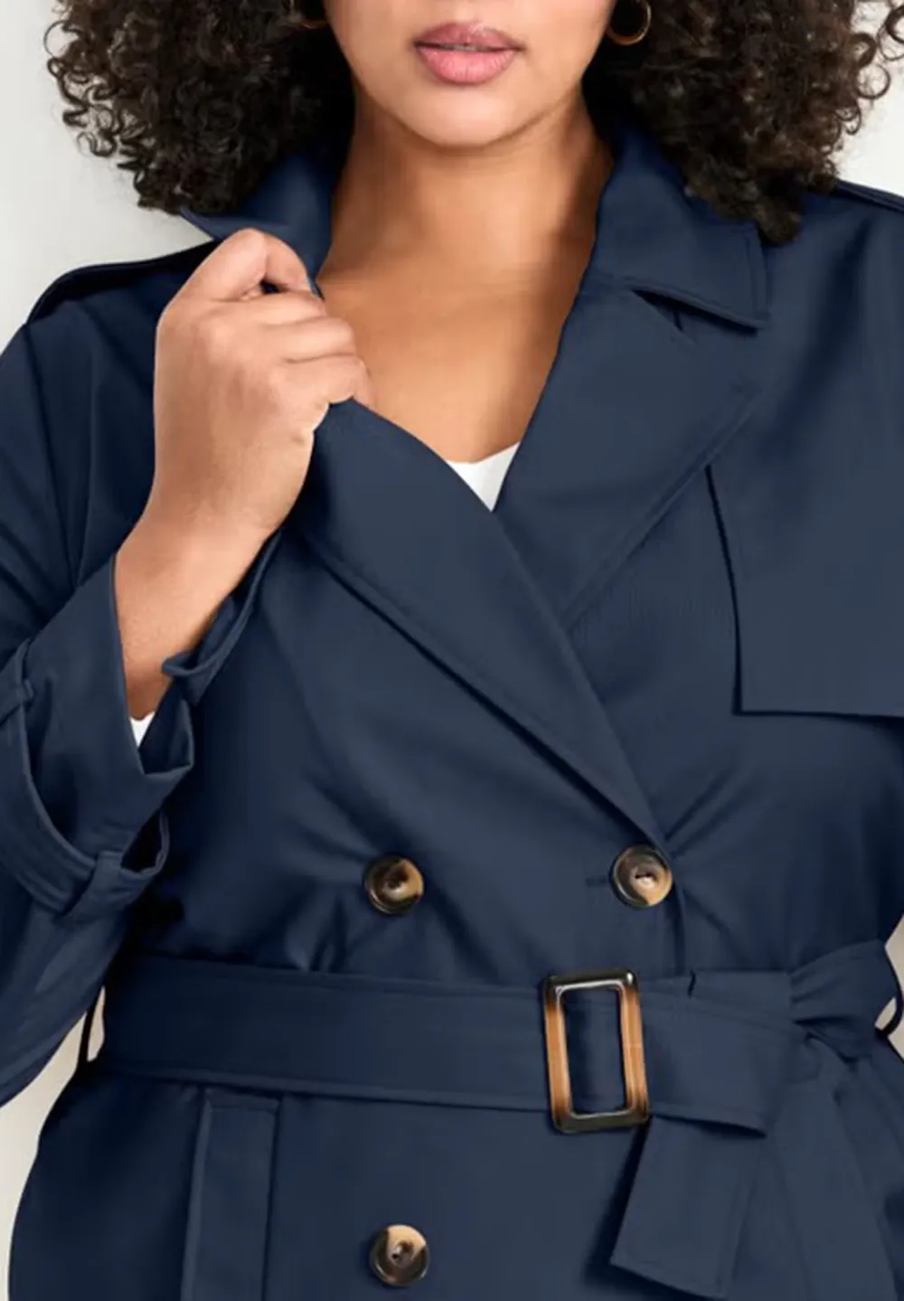 Double Breasted Waistband Jacket