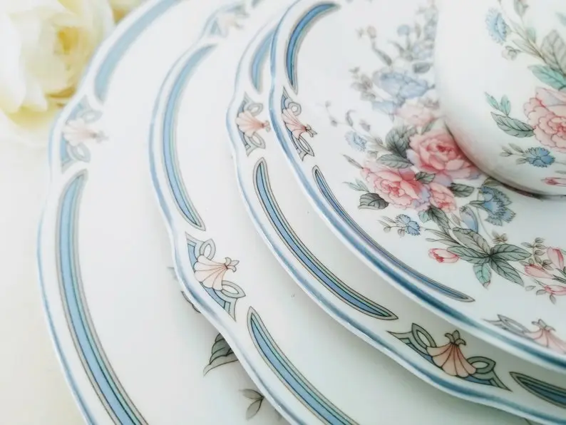 Vintage Noritake 5 Pieces Place Setting, Primachina Brighton Springs, Porcelain Made in Japan, vintgae dinnerware, china replacement