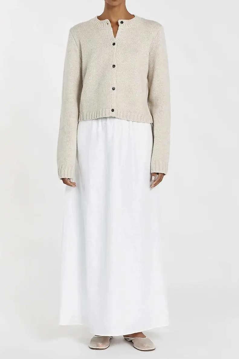 CHALK KNIT CARDIGAN