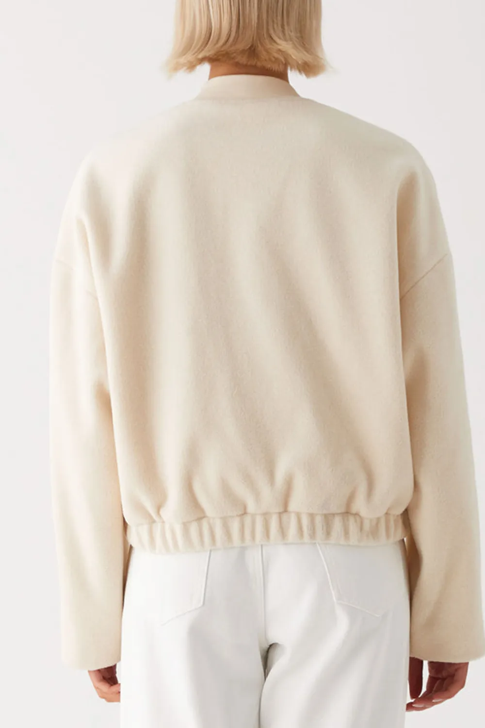 Ivory Bomber Jacket