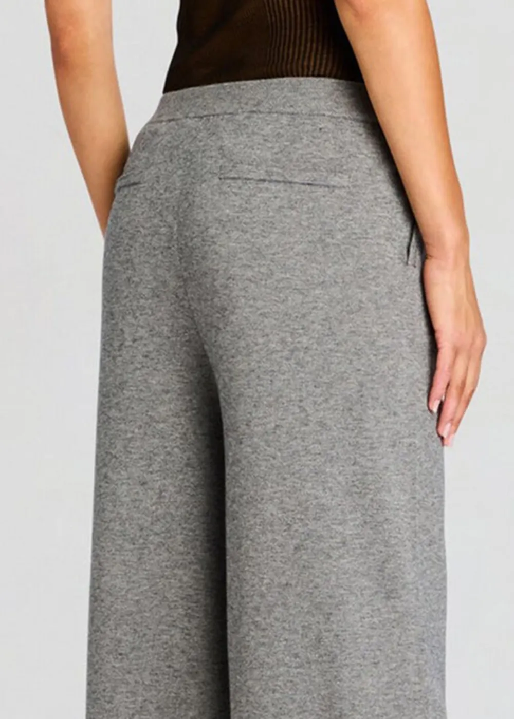 Knit Pleated Trousers